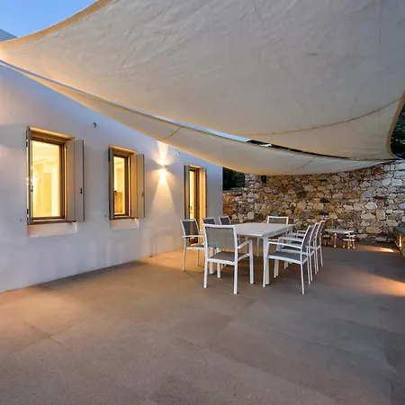 Stunning New With Great Pool Area, Magnificent Panoramic Sea View - Paros Villa Angairia