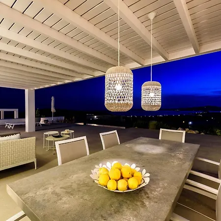 Stunning New With Great Pool Area, Magnificent Panoramic Sea View - Paros