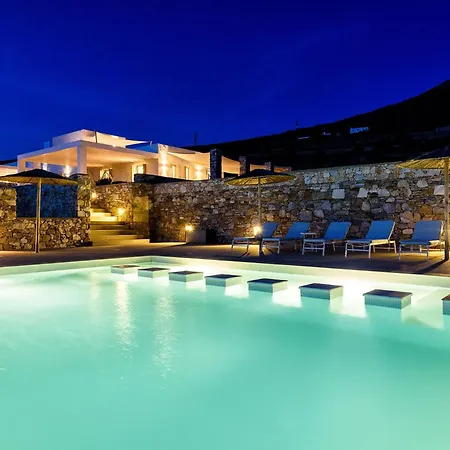 Stunning New With Great Pool Area, Magnificent Panoramic Sea View - Paros Alikí