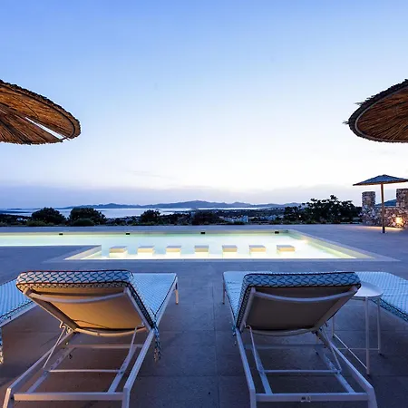 Stunning New With Great Pool Area, Magnificent Panoramic Sea View - Paros Villa
