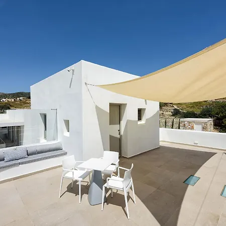 Stunning New With Great Pool Area, Magnificent Panoramic Sea View - Paros Villa