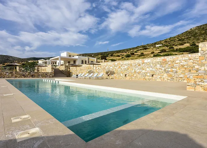 Stunning New With Great Pool Area, Magnificent Panoramic Sea View - Paros