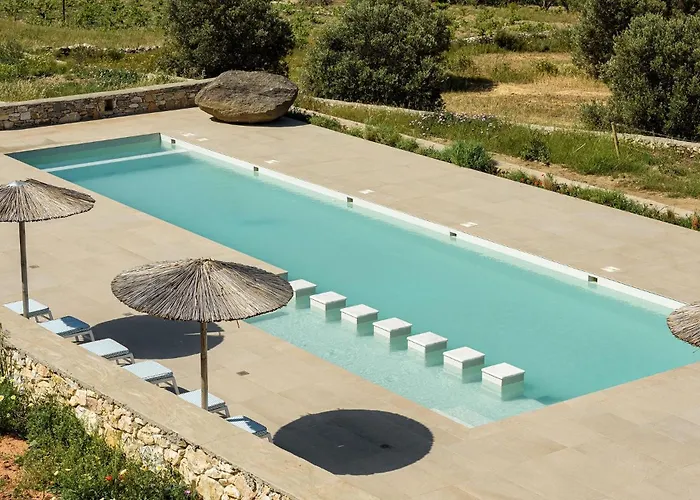 Stunning New With Great Pool Area, Magnificent Panoramic Sea View - Paros *