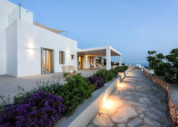 Stunning New With Great Pool Area, Magnificent Panoramic Sea View - Paros * Alikí