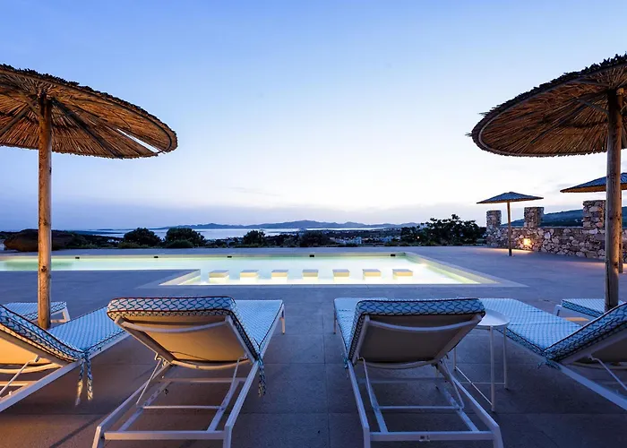 Stunning New With Great Pool Area, Magnificent Panoramic Sea View - Paros וילה