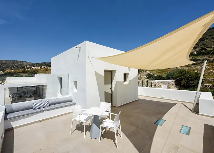 Stunning New With Great Pool Area, Magnificent Panoramic Sea View - Paros Villa