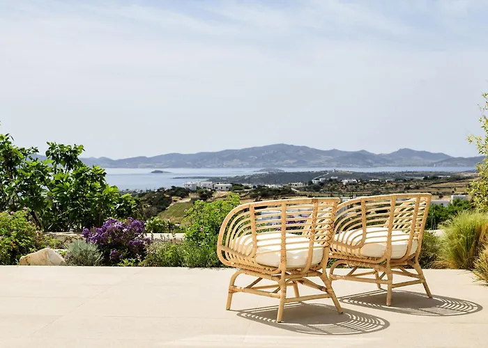 Stunning New With Great Pool Area, Magnificent Panoramic Sea View - Paros Villa